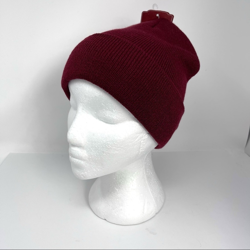 American Needle red knit beanie